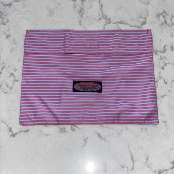 Vineyard Vines Handbags - Vineyard Vines Pink & Blue Striped Velcro Pouch